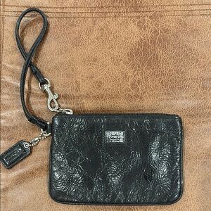 Coach Black Wristlet